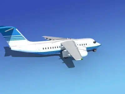 BAe 146-200 Corporate 3 3D model