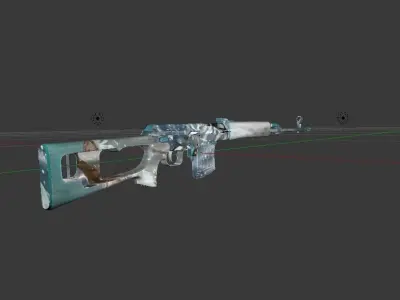 SVD Metel Low-poly 3D model