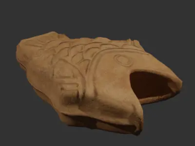 Taiyaki Low-poly 3D model