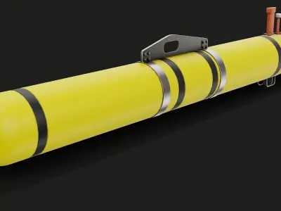 Unmanned Underwater Vehicle 3D model purchase