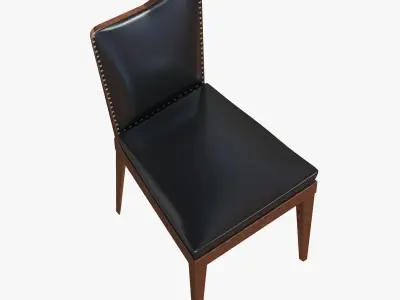 art deco dining chair 3D model