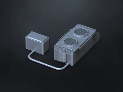 15 Hard Surface SUBD Scifi Vents And Hvac 3D model