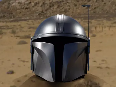 mandalorian helmet starWars 3D model