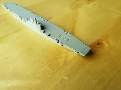 British Illustrious Class Aircraft Carrier 3D print model