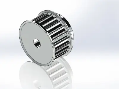  engine belts wheel 3D model