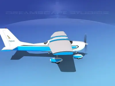 Cessna 172 Skyhawk 1967 V06 3D model