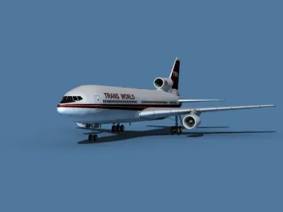 Lockheed L-1011-50 Trans World 2 3D model