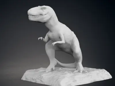 Tyrannosaurus Statue 3D print model