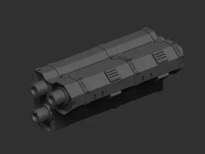 mech craft scifi robotic alien 3D model