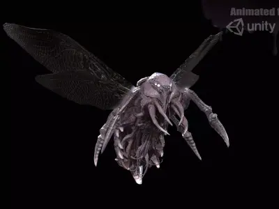 FlyingBug4 A1 Low-poly 3D model