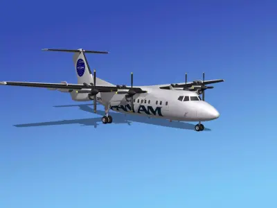 Dehavilland DHC-7 Pan American 3D model