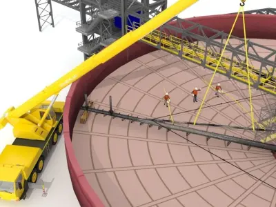 Industrial Thickener 3D Model 3D model