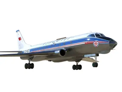 Tupolev Tu-124 3D model