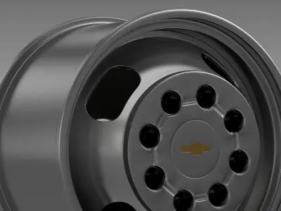 Chevrolet Silverado 3500HD 2008 rim 3D model