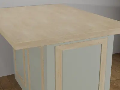 Canyon Kitchen Island by Path Design Free 3D model
