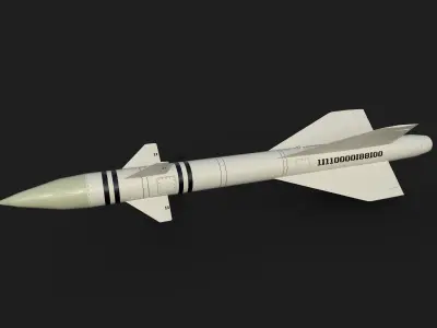 aa4 k8 air to air missile Low-poly 3D model