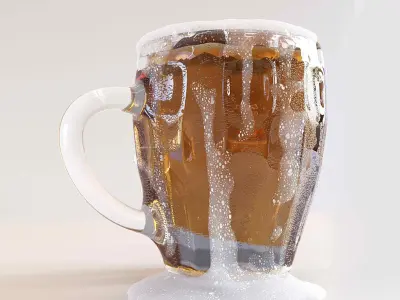 shrimp dish Low-poly 3D model