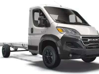 RAM Promaster Chassis Truck Single Cab 4300WB 2023 3D model