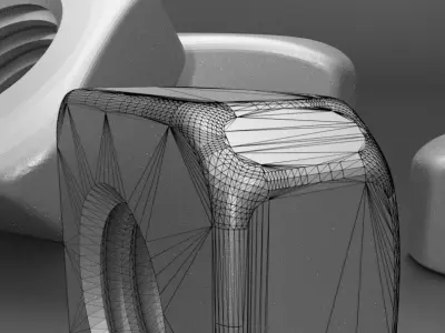 Nut DIN 557 - M3 to M12 3D model