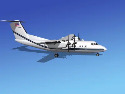 Dehavilland DHC-7 US Government 2 3D model