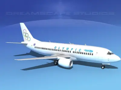 Boeing 737-300 Olympic 3D model