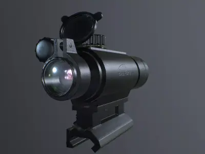 Dedal DK-9 Low-poly 3D model