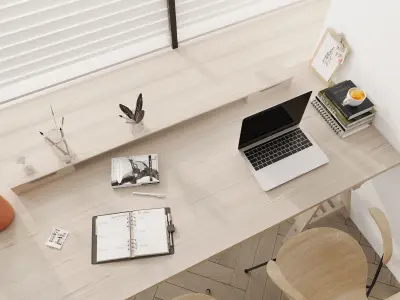  Office interior scene 27 3D model