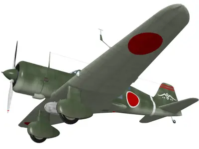Mitsubishi Ki15 Babs 3D model