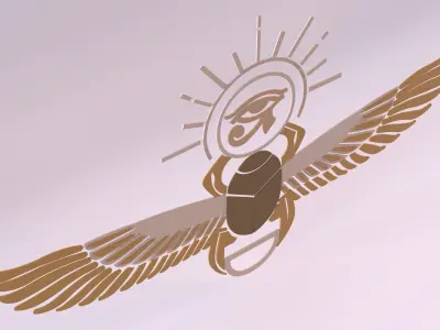 Egyptian Symbols - 012 Low-poly 3D model