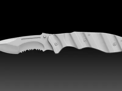 Combat Tactical Knife Printable 2 3D print model