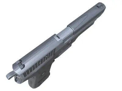 09-sigp 220-gun model 3d game ready model Low-poly 3D model Low-poly 3D model