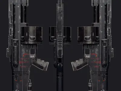 COLONIST - COMBAT SHOTGUN Free low-poly 3D model