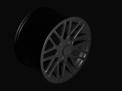 RIM 3D model RSE 19x10 SILVER A2 1000 3D model