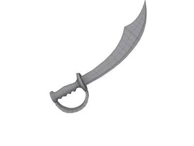 Sword Cartoon 02 3D model