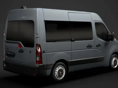 Renault Master L1H2 WindowVan 2020 3D model
