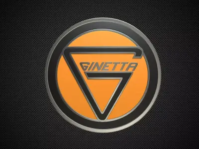 ginetta logo 3D model