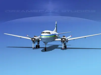 Martin 404 Air Florida Commuter 3D model