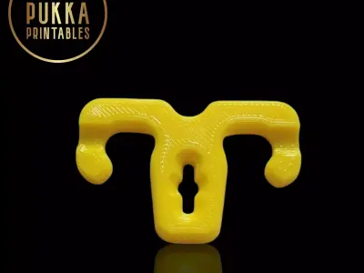 Washing Line Coat Hanger Clip Outdoor Clothesline Hanger STL 3D print model