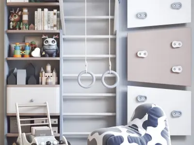 Furniture for nursery 21 3D model