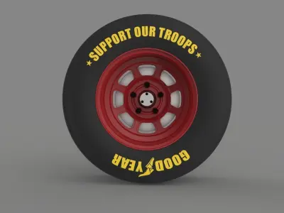 NASCAR wheel 3D model