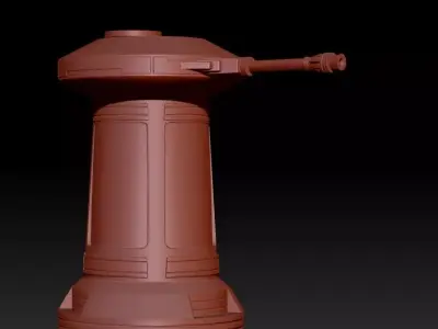 Hoth Turret 3D print model