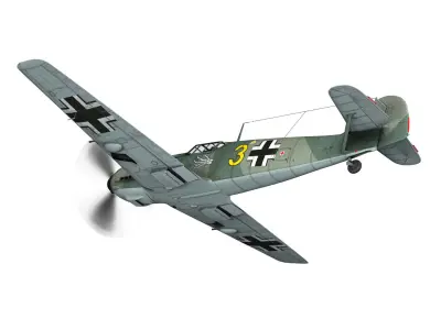 Messerschmitt - BF-109 E - Yellow 3 3D model