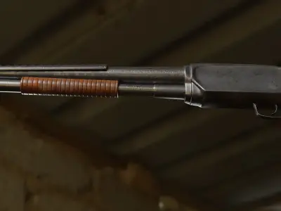   Winchester M12  Low-poly 3D model