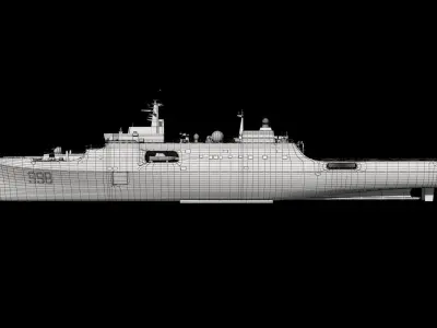 3D Kunlunshan Amphibious transport dock model 3D model