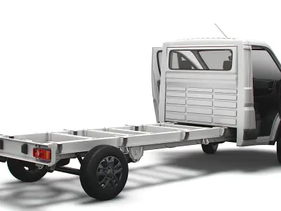 RAM Promaster Chassis Truck SCab 4300WB HQInterior 2023 3D model