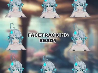 Angler Fish Musume Meroi VRChat VRM 3D model