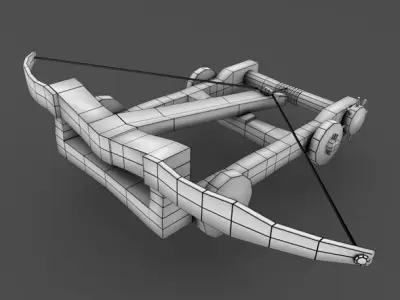 Ballista rigged Animation LowPoly Free low-poly 3D model