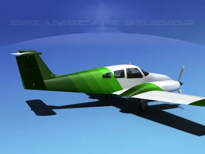 Piper PA-44-180 Seminole V14 3D model