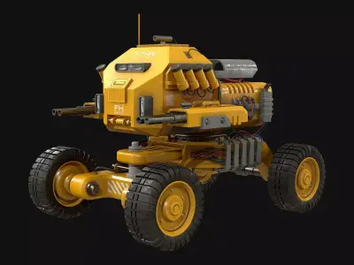 UGV Concept-1-Yellow 3D model