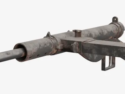 High-Quality Sten Mark 2 3D Model Free 3D model
